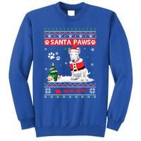 Santa Paws Bull Terrier Merry Christmas Dog Funny Xmas Gift Sweatshirt