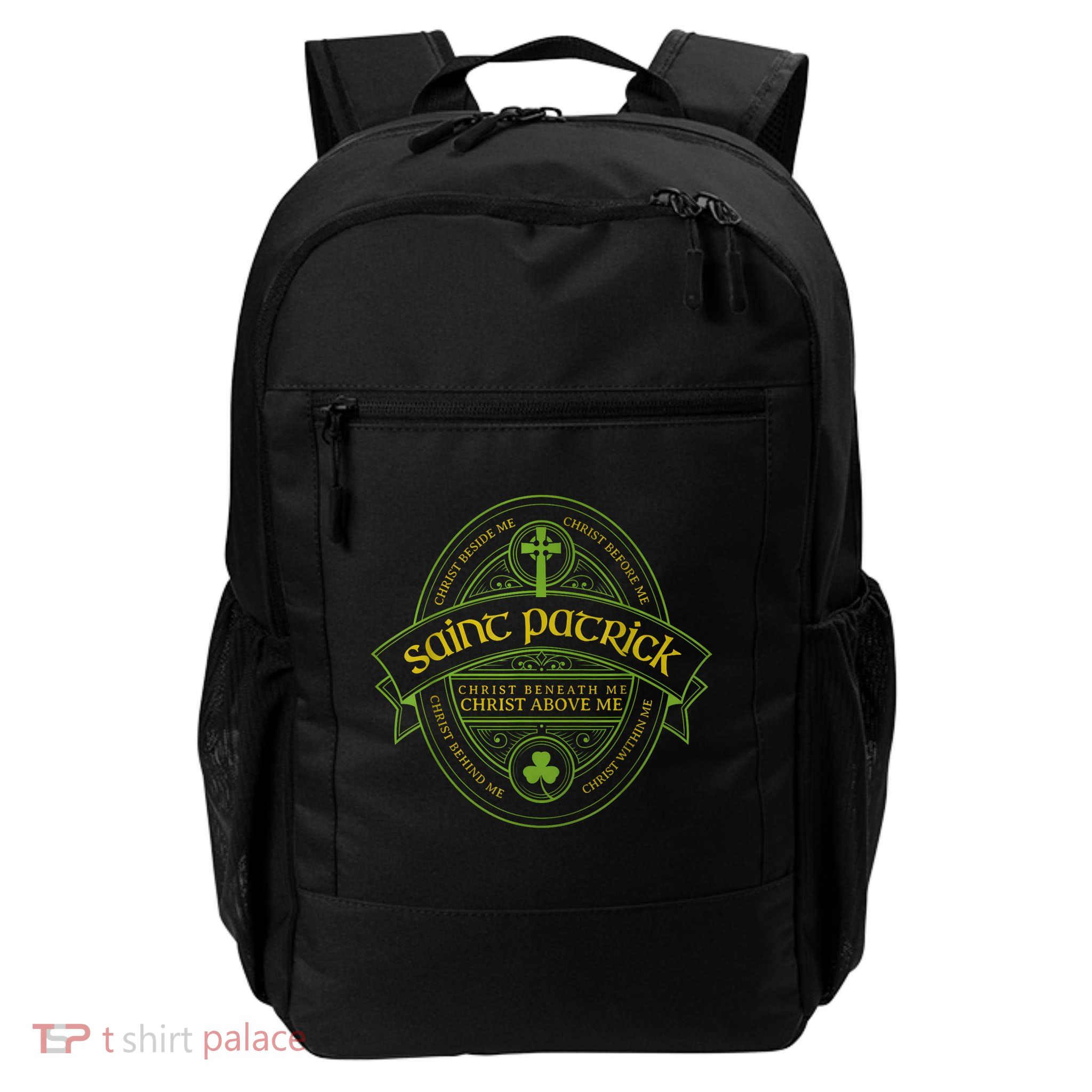 St Patrick Breastplate Prayer Catholic Saint Patricks Day Backpack