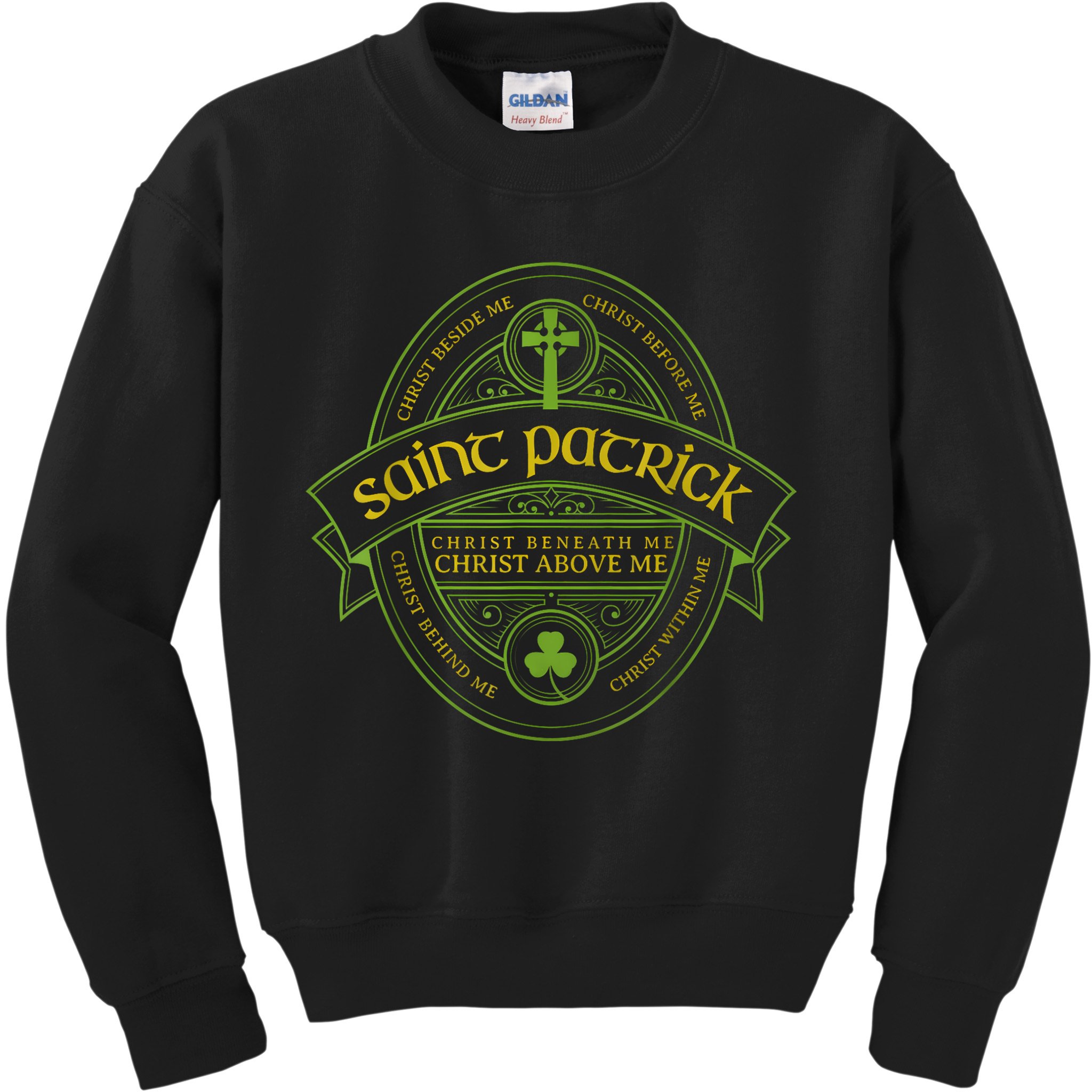 St Patrick Breastplate Prayer Catholic Saint Patricks Day Kids Sweatshirt