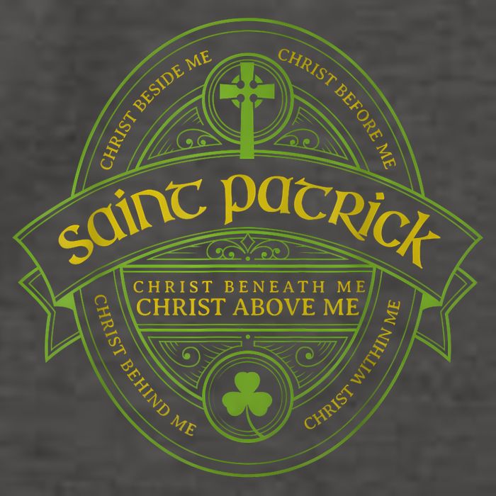 St Patrick Breastplate Prayer Catholic Saint Patricks Day Vector Backpack