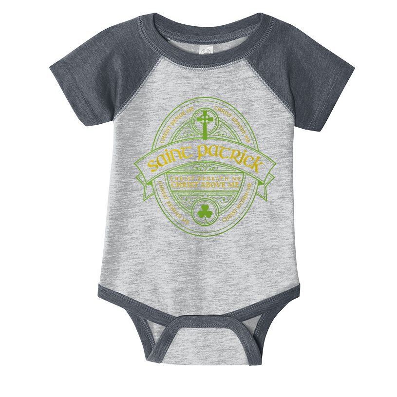 St Patrick Breastplate Prayer Catholic Saint Patricks Day Infant Baby Jersey Bodysuit
