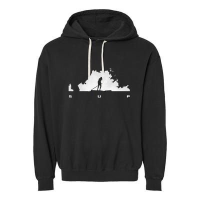 Sup Paddle Board Apparel Paddle Boarding Garment-Dyed Fleece Hoodie