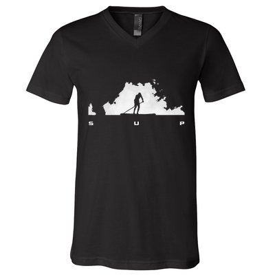 Sup Paddle Board Apparel Paddle Boarding V-Neck T-Shirt