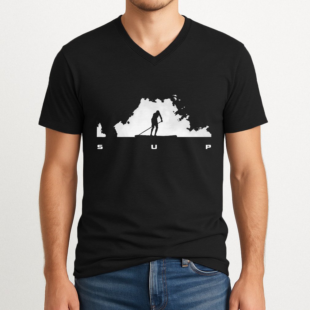 Sup Paddle Board Apparel Paddle Boarding V-Neck T-Shirt