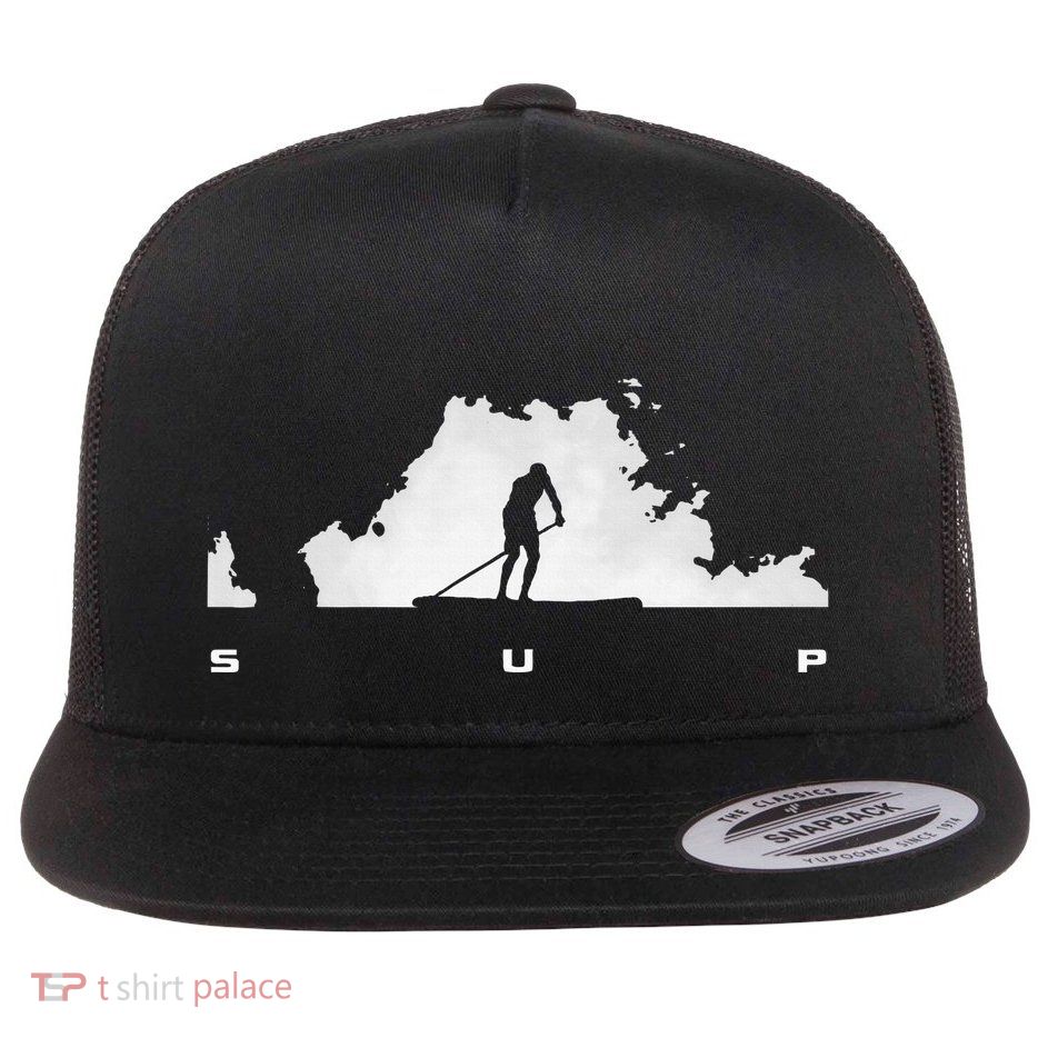 Sup Paddle Board Apparel Paddle Boarding Flat Bill Trucker Hat