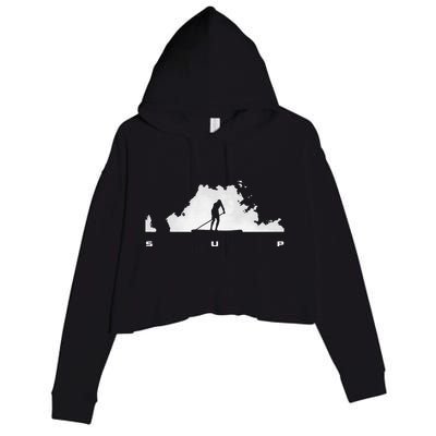 Sup Paddle Board Apparel Paddle Boarding Crop Fleece Hoodie