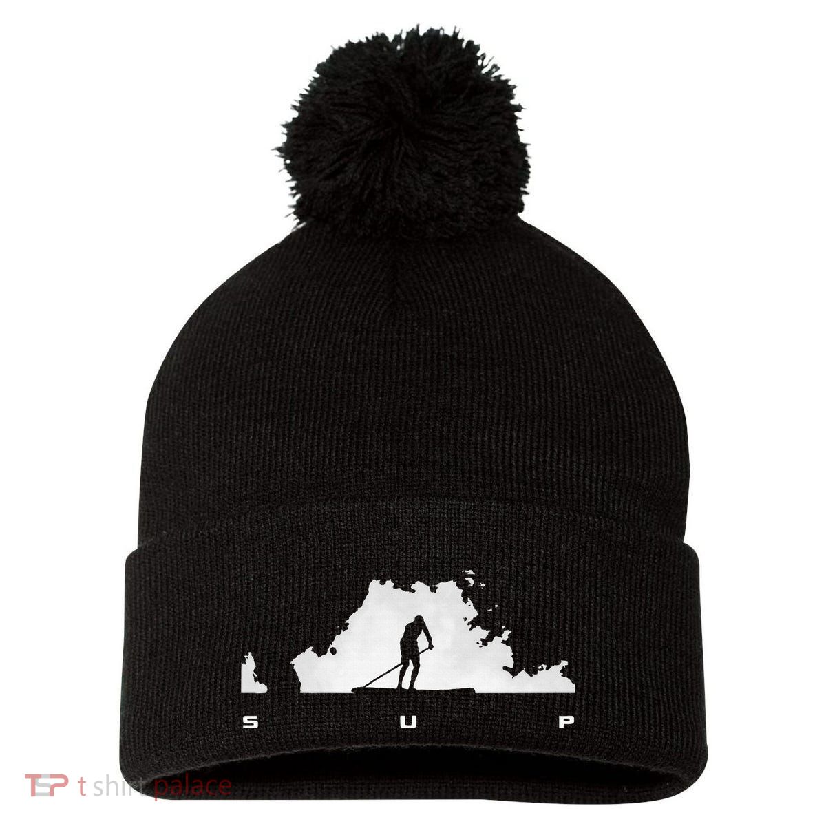 Sup Paddle Board Apparel Paddle Boarding Pom Pom 12in Knit Beanie