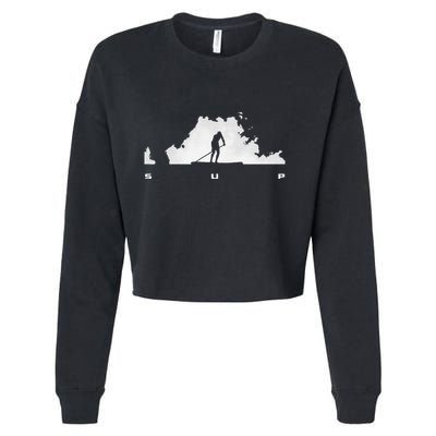 Sup Paddle Board Apparel Paddle Boarding Cropped Pullover Crew