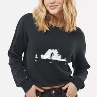 Sup Paddle Board Apparel Paddle Boarding Cropped Pullover Crew