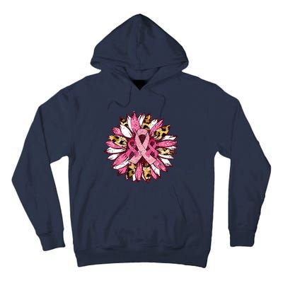 Sunflower Pink Breast Cancer Awareness Warrior Tall Hoodie