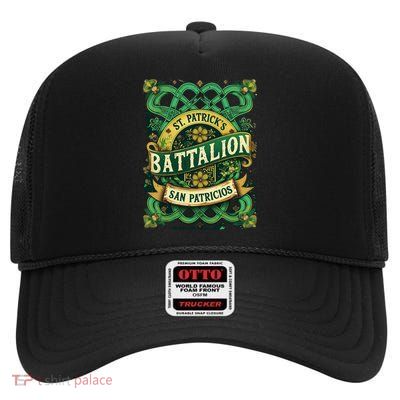 St Patrick's Battalion San Patricios Irish Mexican High Crown Mesh Back Trucker Hat