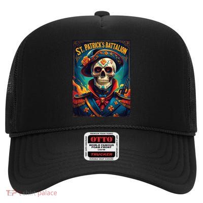 St Patrick's Battalion San Patricios Irish Mexican High Crown Mesh Back Trucker Hat