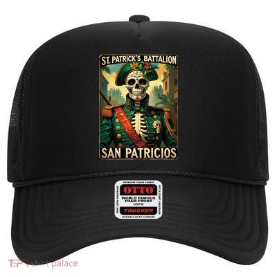 St Patrick's Battalion San Patricios Irish Mexican High Crown Mesh Back Trucker Hat