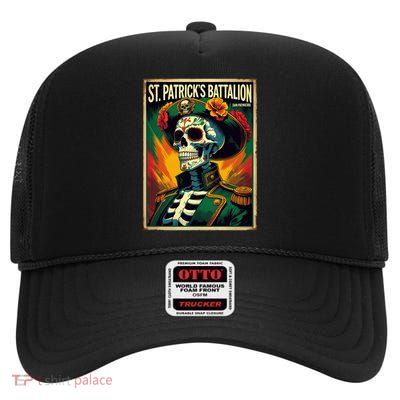 St Patrick's Battalion San Patricios Irish Mexican High Crown Mesh Back Trucker Hat