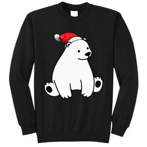 Santa Polar Bear Christmas Pajama Funny Xmas Sweatshirt