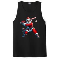 Santa Playing Baseball Christmas Baseball Player PosiCharge Competitor Tank