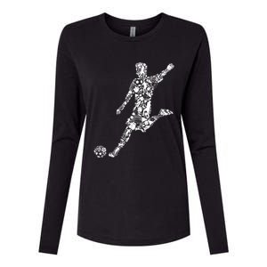 Soccer Player Boys Kids Youth Men TShirt Womens Cotton Relaxed Long Sleeve T-Shirt