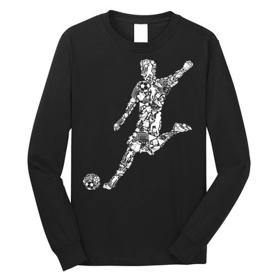 Soccer Player Boys Kids Youth Men TShirt Long Sleeve Shirt