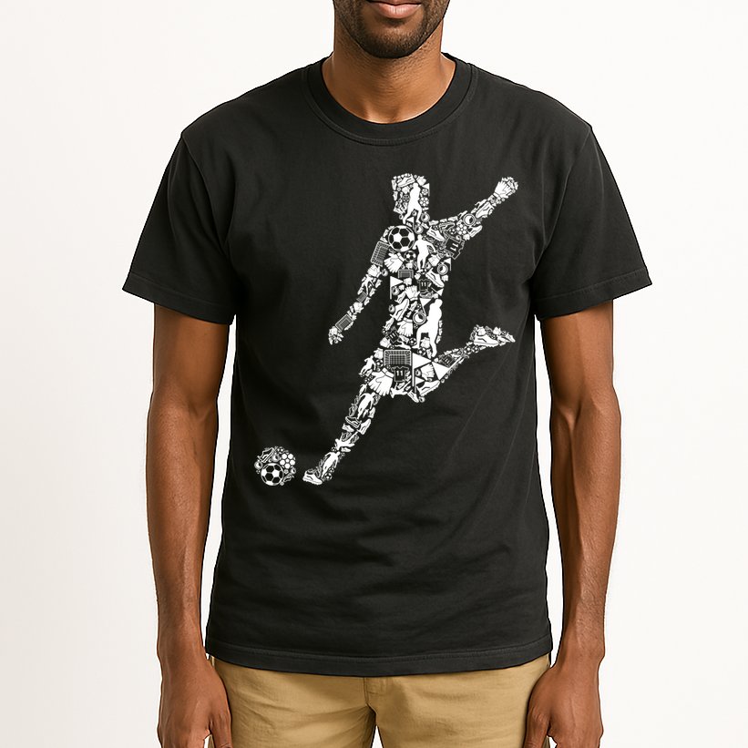 Soccer Player Boys Kids Youth Men TShirt Tall T-Shirt