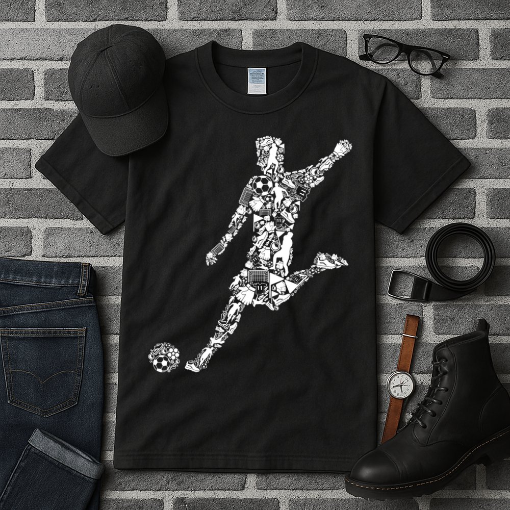 Soccer Player Boys Kids Youth Men TShirt Tall T-Shirt