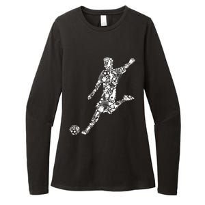 Soccer Player Boys Kids Youth Men TShirt Womens CVC Long Sleeve Shirt