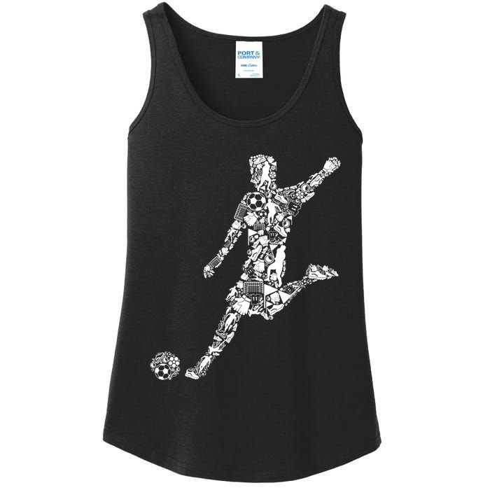 Soccer Player Boys Kids Youth Men TShirt Ladies Essential Tank