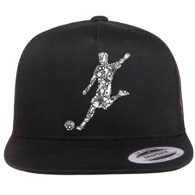 Soccer Player Boys Kids Youth Men TShirt Flatbill Hat