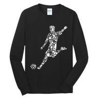 Soccer Player Boys Kids Youth Men TShirt Tall Long Sleeve T-Shirt