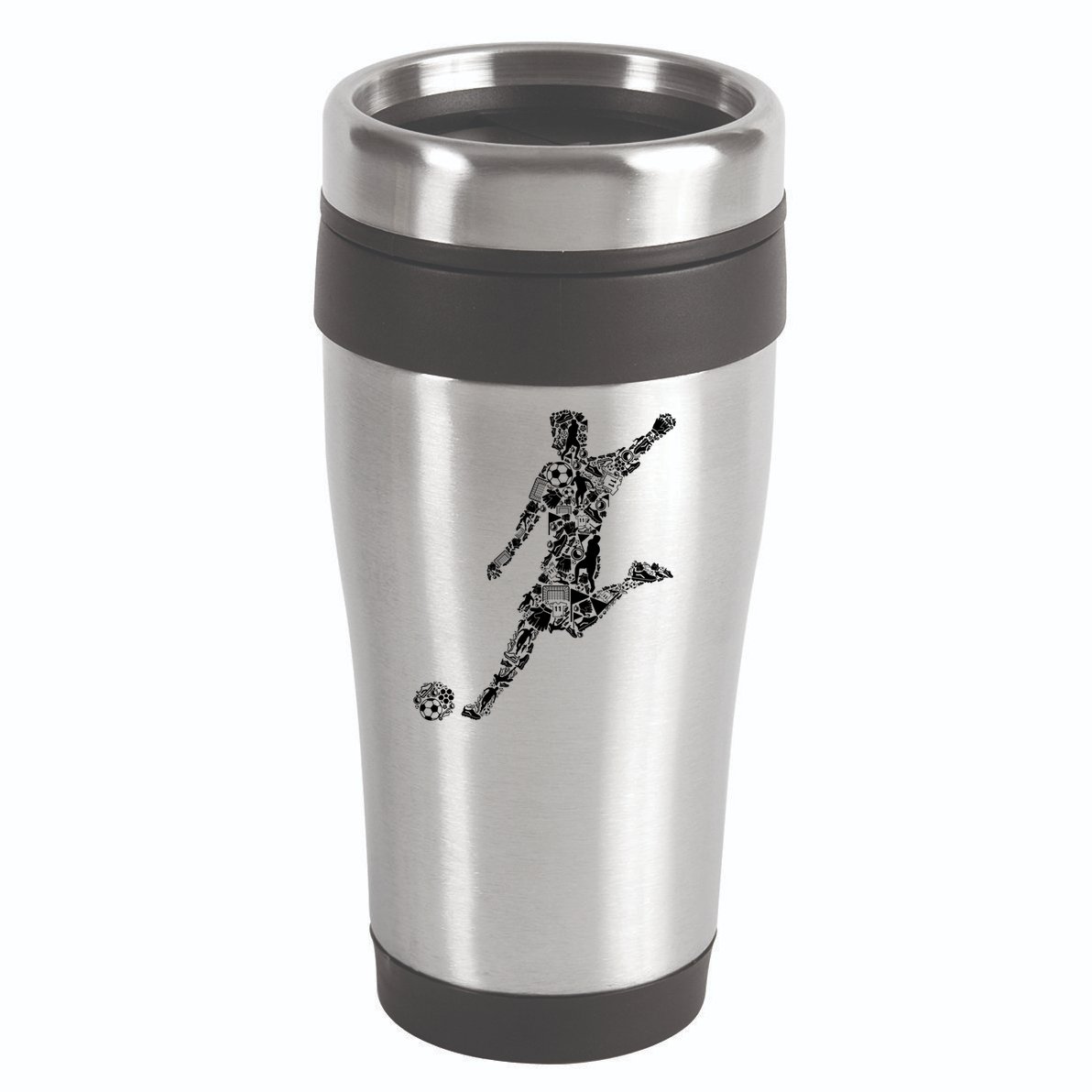 Soccer Player Boys Kids Youth Men TShirt 16oz Travel Tumbler