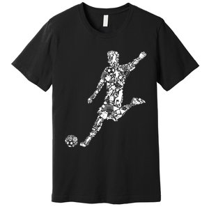 Soccer Player Boys Kids Youth Men TShirt Premium T-Shirt