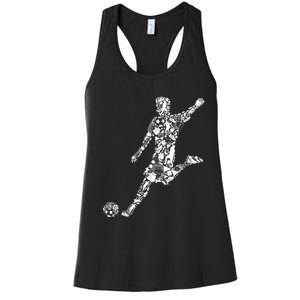 Soccer Player Boys Kids Youth Men TShirt Women's Racerback Tank