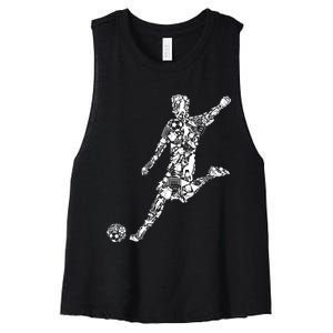 Soccer Player Boys Kids Youth Men TShirt Women's Racerback Cropped Tank