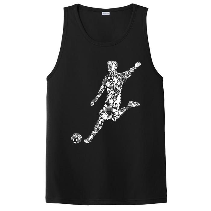 Soccer Player Boys Kids Youth Men TShirt PosiCharge Competitor Tank