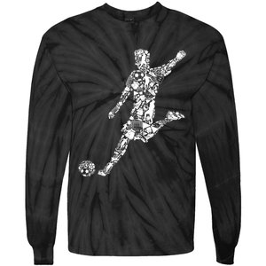 Soccer Player Boys Kids Youth Men TShirt Tie-Dye Long Sleeve Shirt