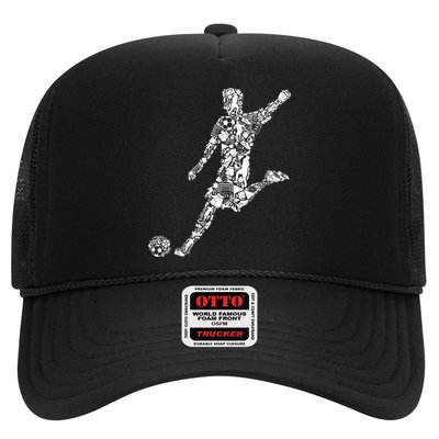 Soccer Player Boys Kids Youth Men TShirt Trucker Hat