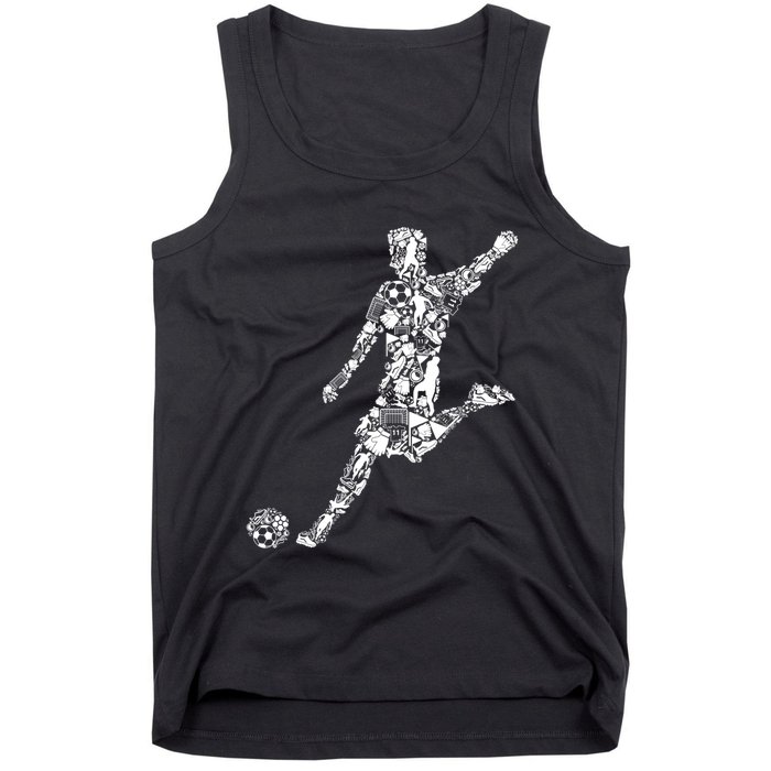 Soccer Player Boys Kids Youth Men TShirt Tank Top