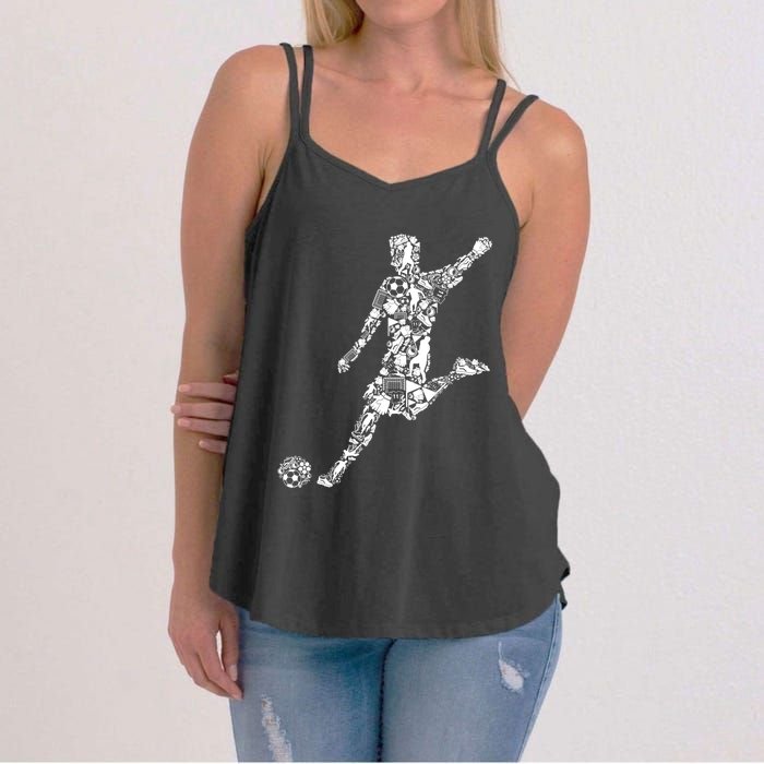 Soccer Player Boys Kids Youth Men TShirt Women's Strappy Tank