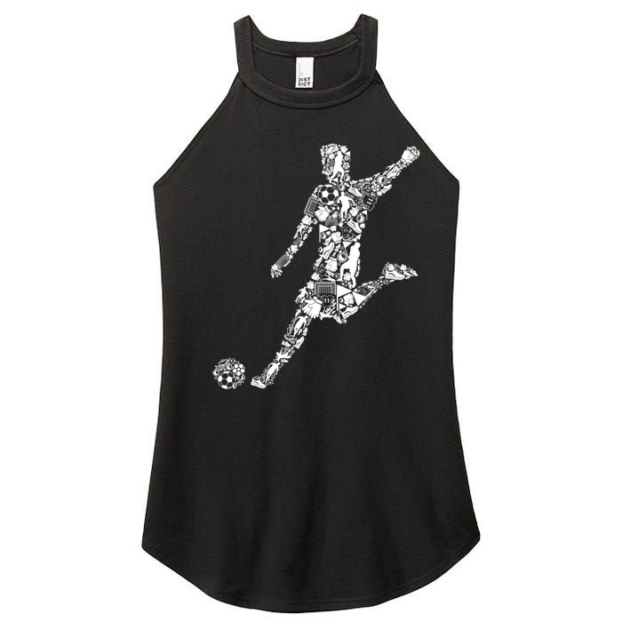 Soccer Player Boys Kids Youth Men TShirt Women's Perfect Tri Rocker Tank