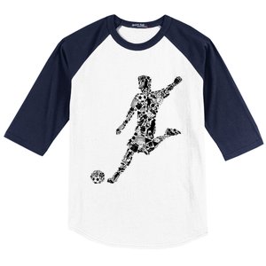 Soccer Player Boys Kids Youth Men TShirt Baseball Sleeve Shirt