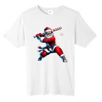 Santa Playing Baseball Christmas Baseball Player Tall Fusion ChromaSoft Performance T-Shirt