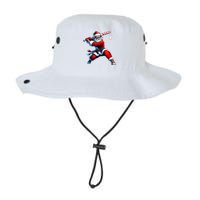 Santa Playing Baseball Christmas Baseball Player Legacy Cool Fit Booney Bucket Hat