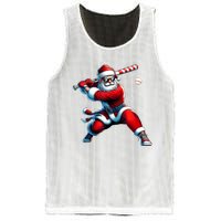 Santa Playing Baseball Christmas Baseball Player Mesh Reversible Basketball Jersey Tank