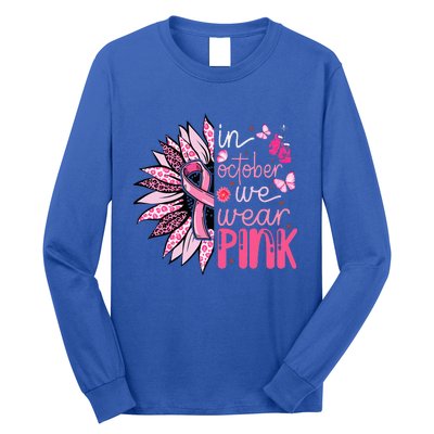 Sunflower P.I.N.K Breast Cancer Awareness Long Sleeve Shirt