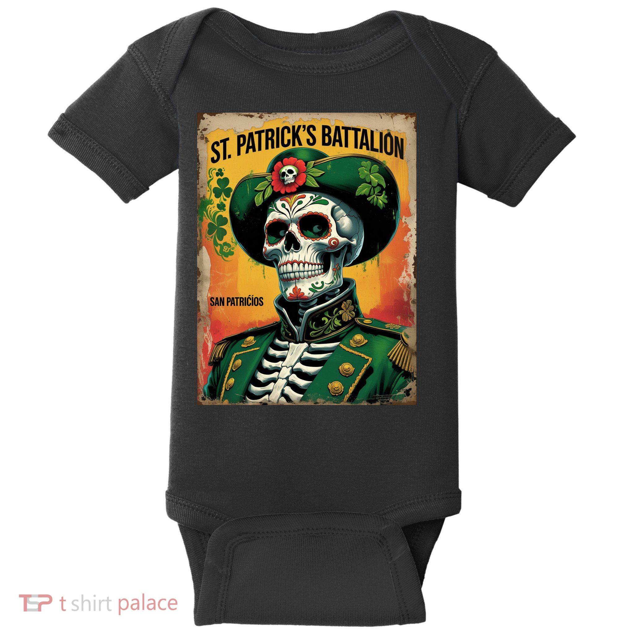 St Patrick's Battalion San Patricios Irish Mexican Baby Bodysuit