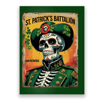 St Patrick's Battalion San Patricios Irish Mexican Poster
