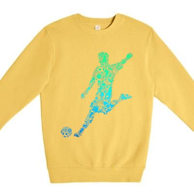 Soccer Player Boys Kids Youth Men TShirt Premium Crewneck Sweatshirt