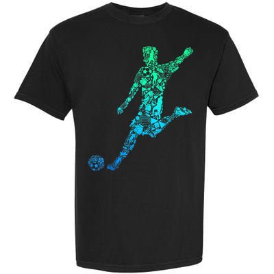 Soccer Player Boys Kids Youth Men TShirt Garment-Dyed Heavyweight T-Shirt