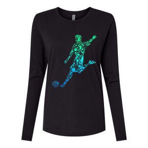 Soccer Player Boys Kids Youth Men TShirt Womens Cotton Relaxed Long Sleeve T-Shirt