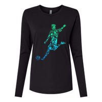 Soccer Player Boys Kids Youth Men TShirt Womens Cotton Relaxed Long Sleeve T-Shirt