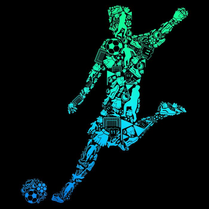 Soccer Player Boys Kids Youth Men TShirt Cooling Performance Crew T-Shirt